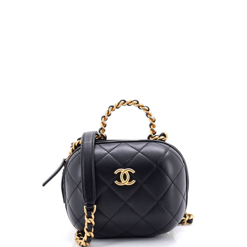 Chanel Cc Bubble Top Handle Vanity Case #205717C46B